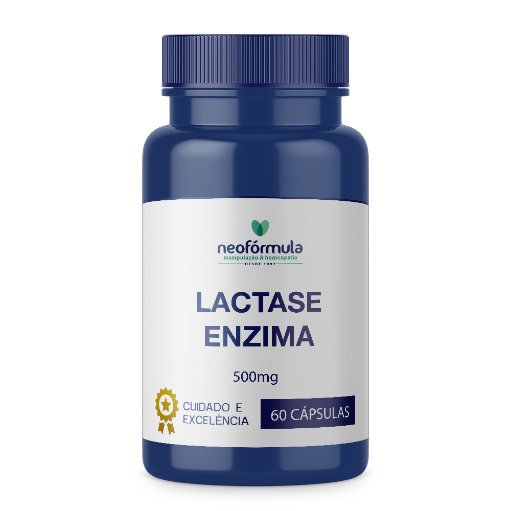 Lactase Enzima 500mg 60 Cápsulas