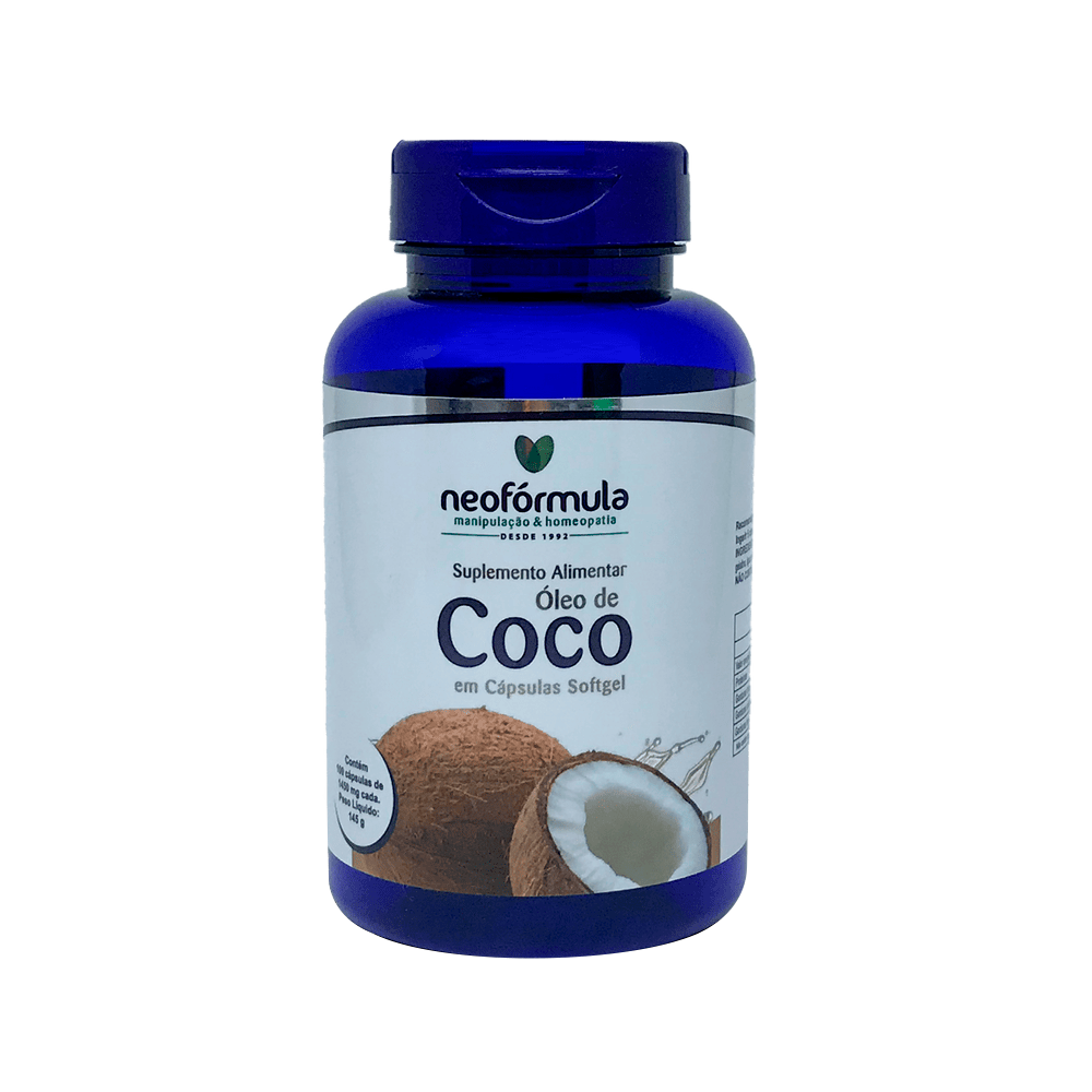 Óleo de Coco 1450mg 100 cápsulas