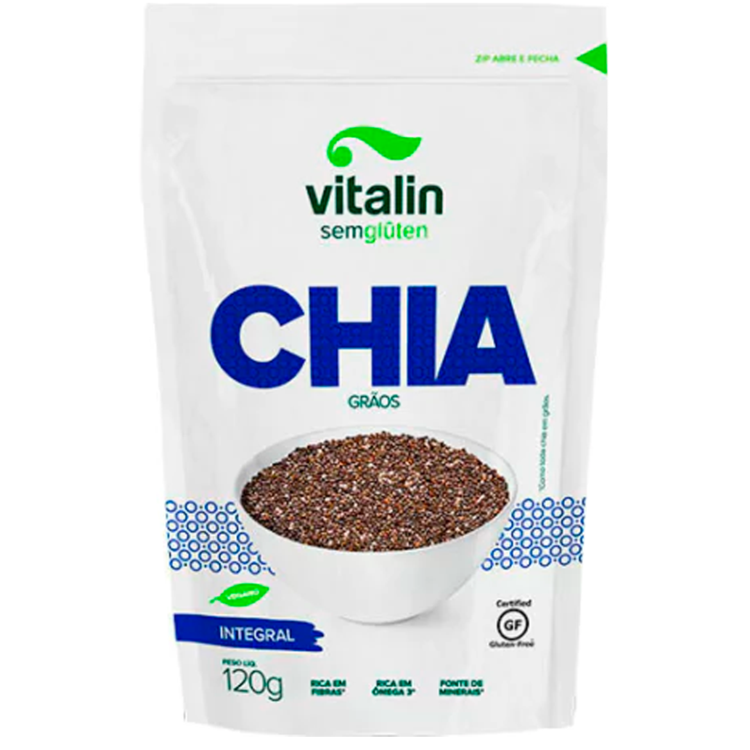 Vitalin Chia em Grãos Integral 120g